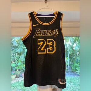 Nike Black & Gold Lakers #23 Basketball Jersey